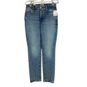 Good American Womens Good Straight Jeans Size 0/25 Indigo Blue Denim